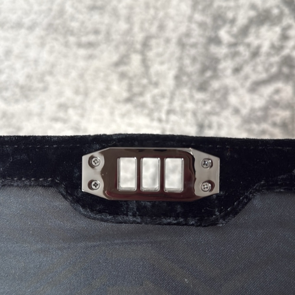Rebecca Minkoff Black Velvet Shoulder Bag Crossbody Bag - Picture 6 of 6